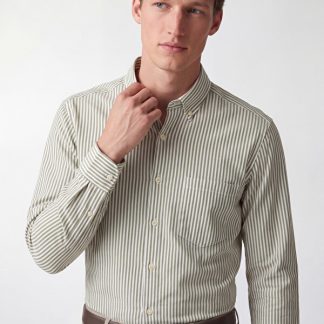 Southblue Regular Fit Çizgili Oxford Erkek Gömlek